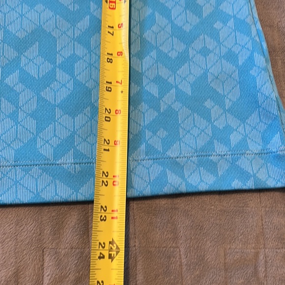 Nike Golf FitDry Short-Sleeve Shirt, Polo, Blue, Quilted Pattern, Size S - Picture 8 of 8